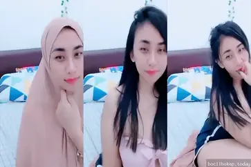 Cewek Hijab Polos Lepas Kendali Di Live